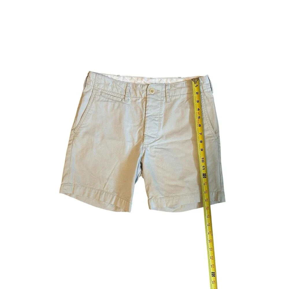 Buck Mason Shorts Mens 29 Officer Slub Twill Chino Casual Preppy Pockets